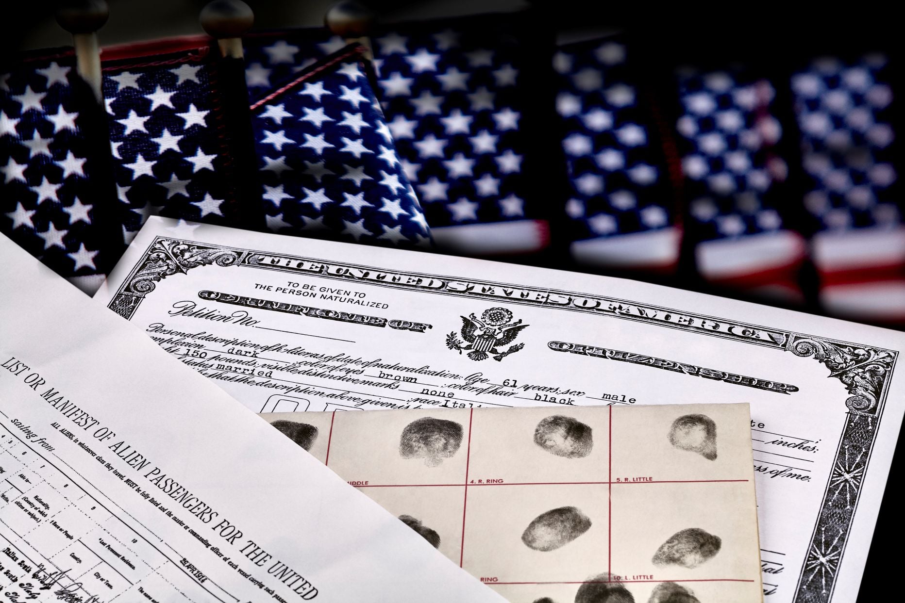 Paperwork and fingerprints