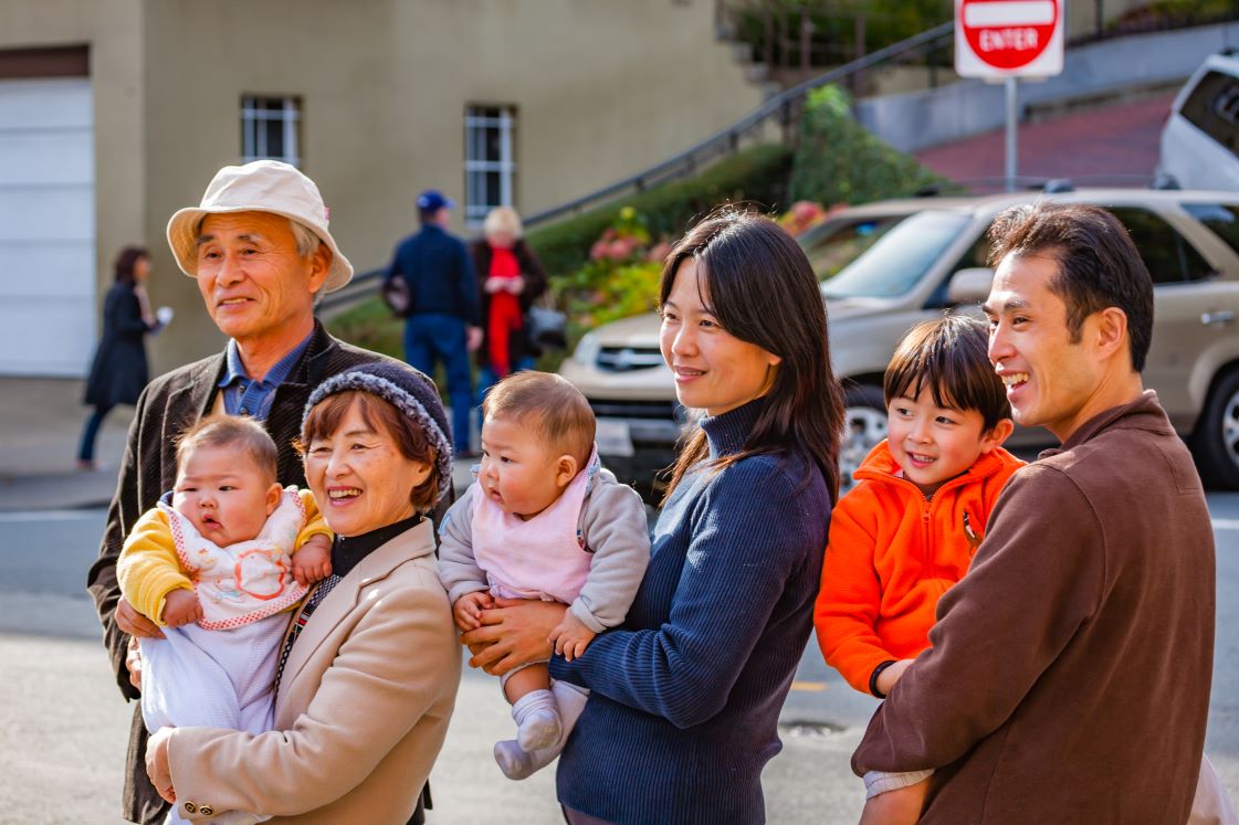 Image of a family in San Francisco