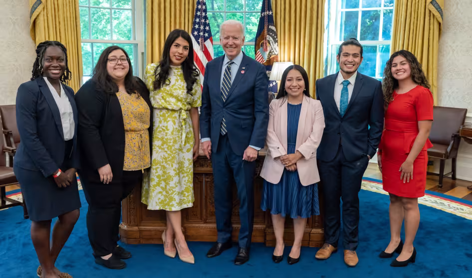 President Biden meets with DACA recipients 