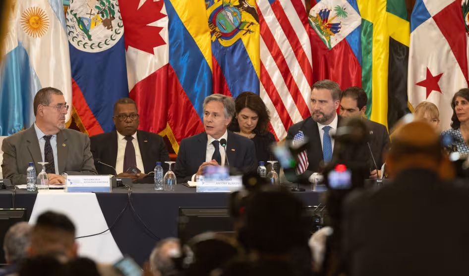 Governmental leaders at the May 2024 Los Angeles Declaration ministerial meeting in Guatemala
