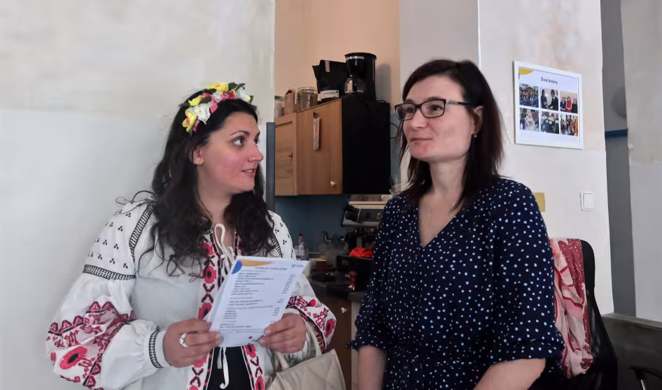 Two Ukrainian women in Czechia