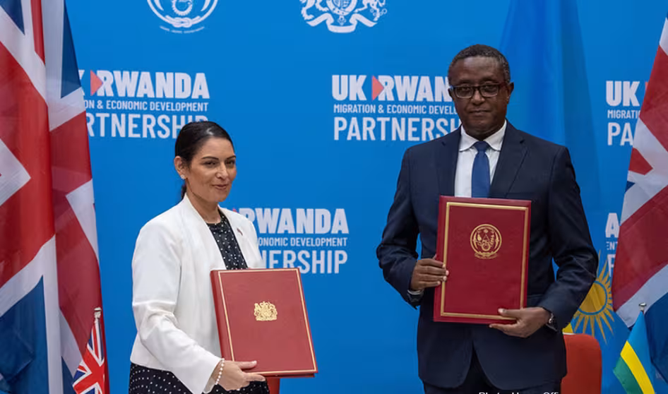 Home Secretary Priti Patel & Rwandan Foreign Affairs Minister Vincent Biruta hold asylum accord
