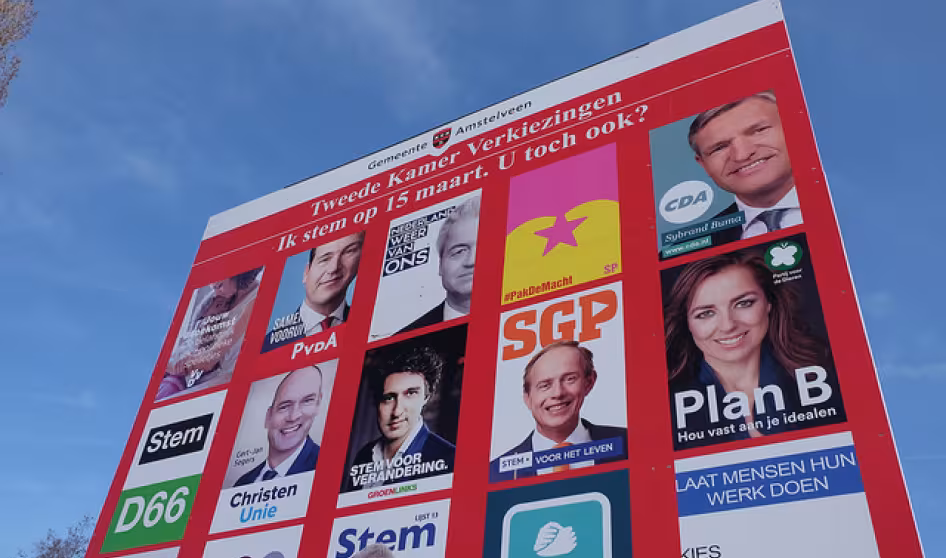 Posters for the 2017 Dutch parliamentary election