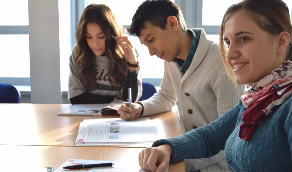 Pupils in a multicultural classroom