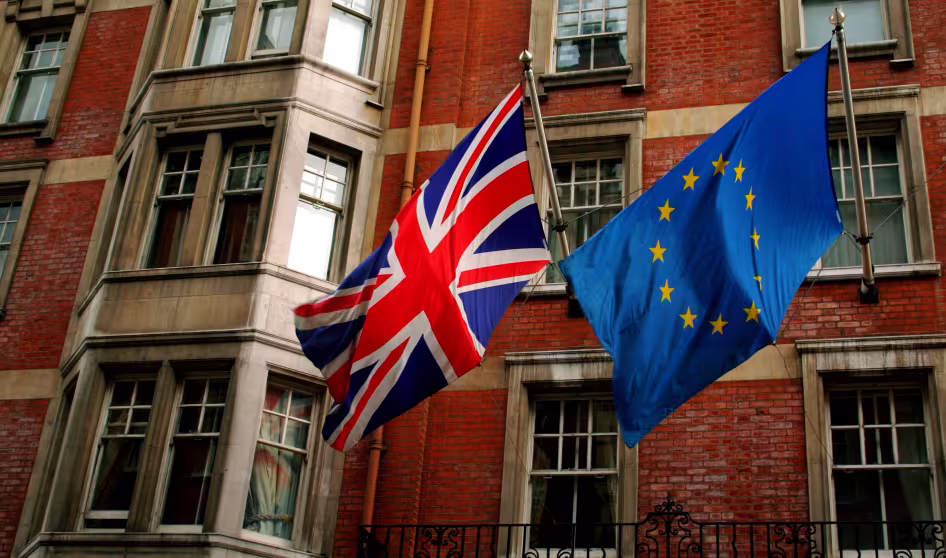 UK and EU flags
