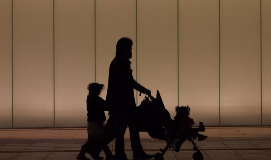 Family walking