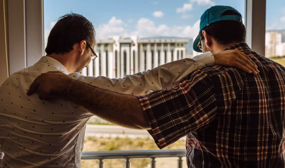 Young Syrian man and social worker in Turkey