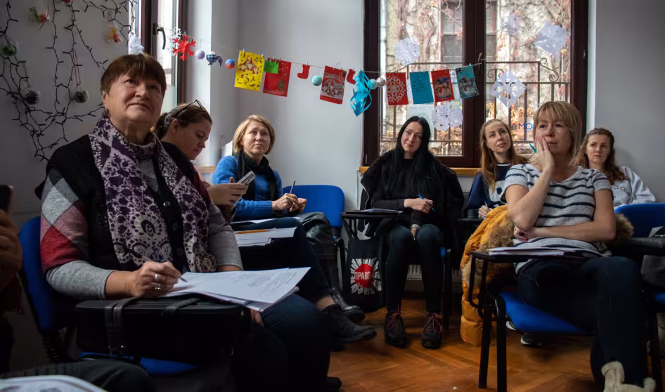 A Romanian class for Ukrainians in Bucharest