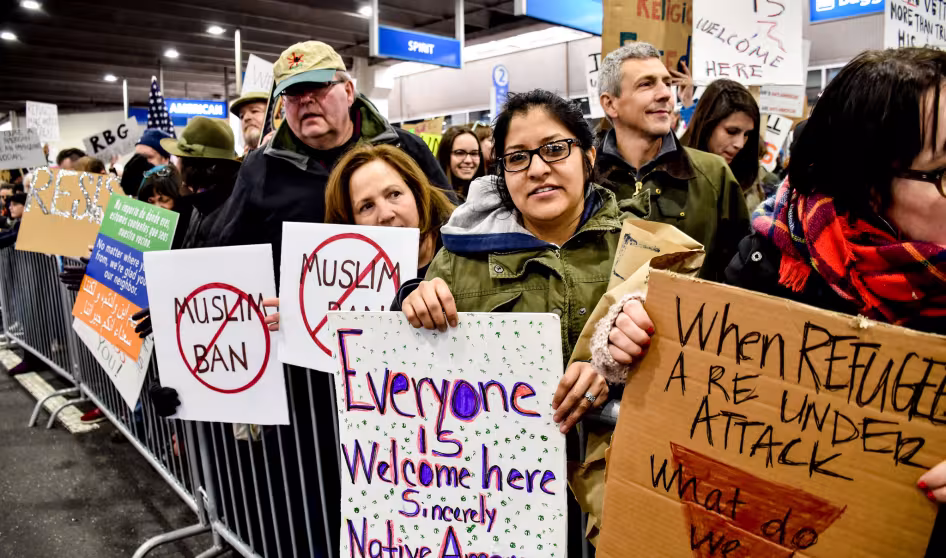 Airport protest