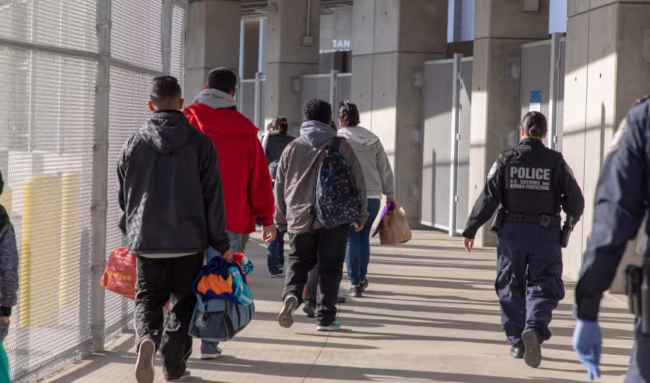 Migrant processing at San Ysidro port of entry