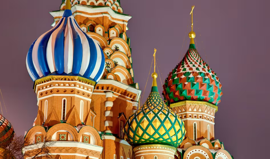 St. Basil's Cathedral in Moscow.