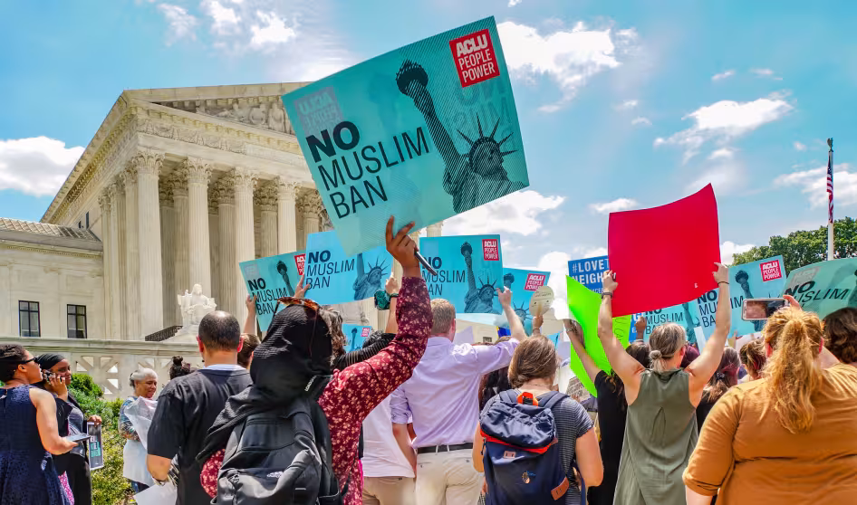 Travel ban protest at the Supreme Court