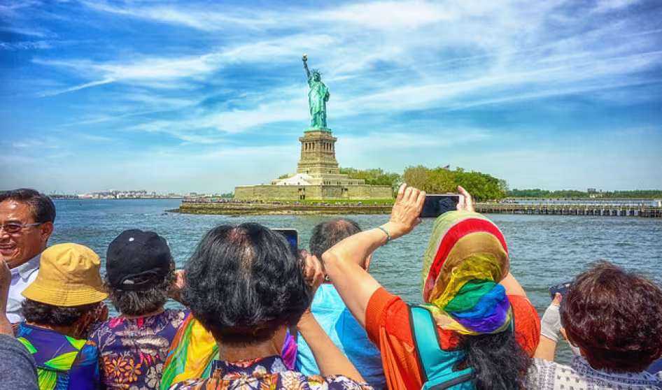 Statue of Liberty from boat