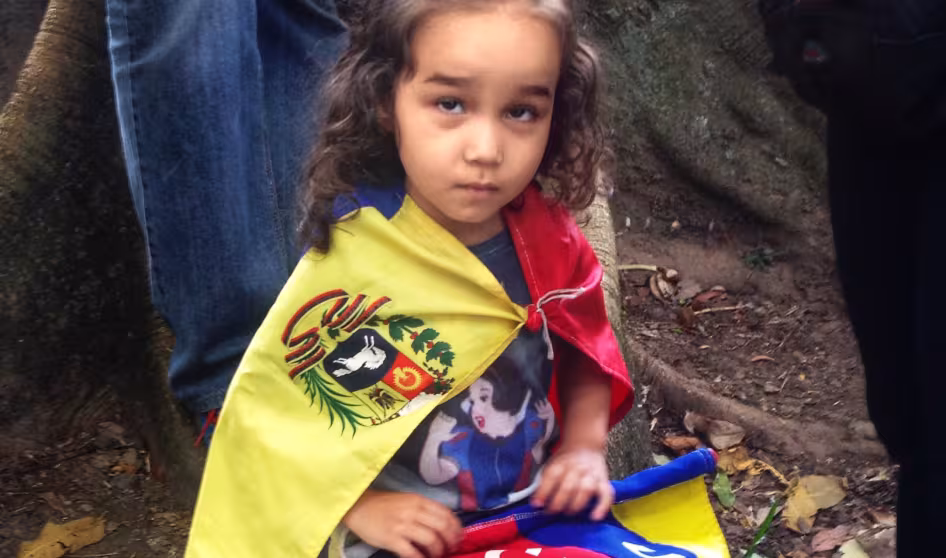 A young Venezuelan girl