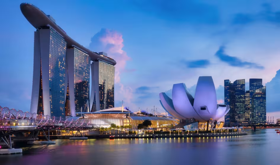 The skyline of Singapore