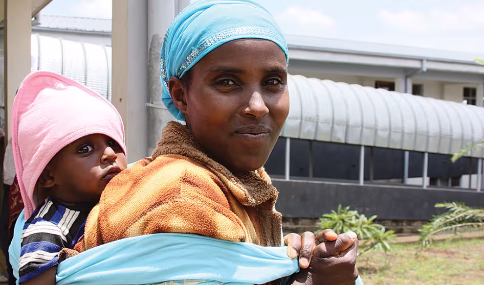 A woman and her child in southern Ethiopia.