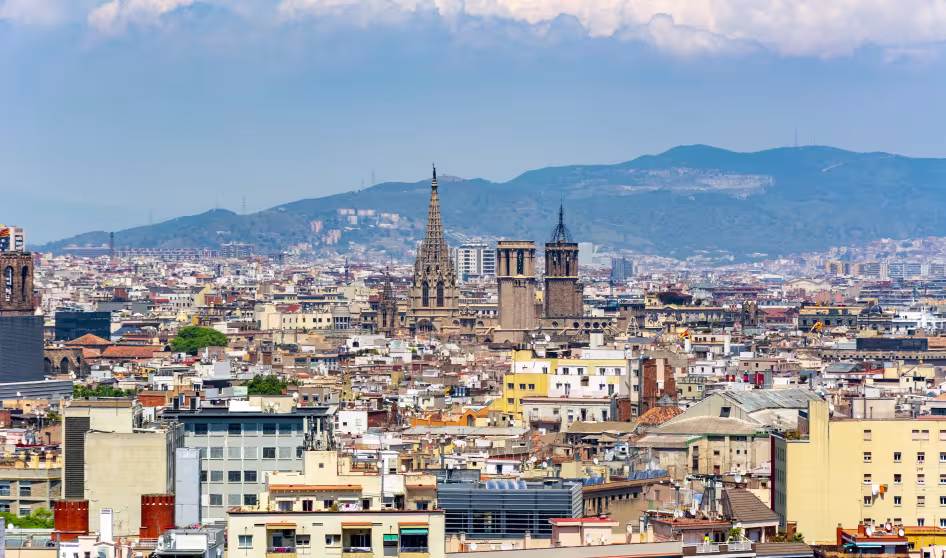 A view of Barcelona.