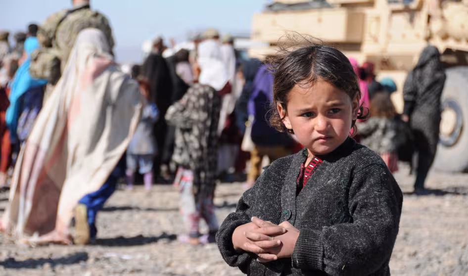 A girl in Farah province, Afghanistan.