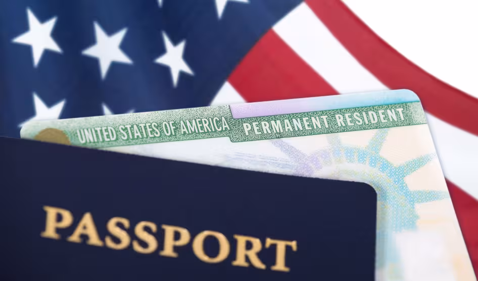 A U.S. passport and green card