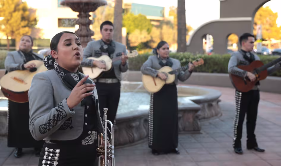 A mariachi band performing in Scottsdale, Arizona.