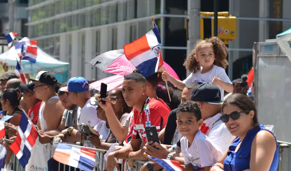 Una multitud en un desfile del D&iacute;a Dominicano en Nueva York.