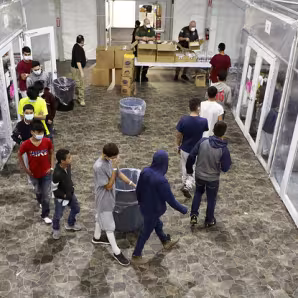 Unaccompanied children in CBP custody before being turned over to the Office of Refugee Resettlement