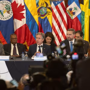 Governmental leaders at the May 2024 Los Angeles Declaration ministerial meeting in Guatemala
