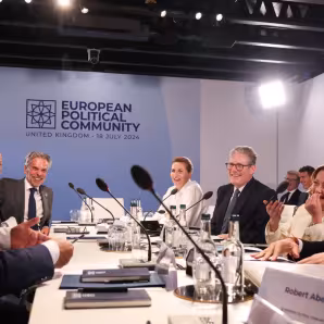 European and UK leaders at 2024 European Political Community summit