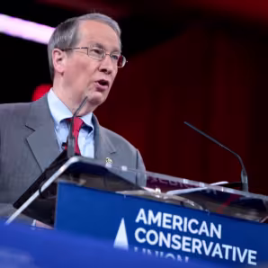 U.S. Rep. Bob Goodlatte at a podium
