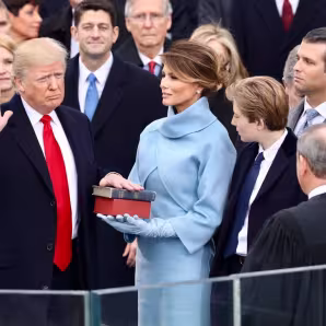 Donald Trump at inauguration 2017