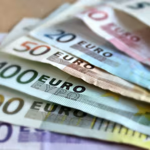 Euro banknotes