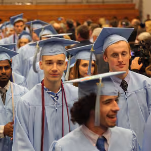 Students at High School Graduation