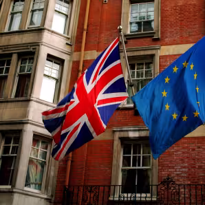 UK and EU flags