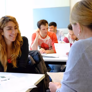 A language class for asylum seekers at the University of Salzburg