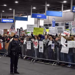 Protest at Philadelphia airport