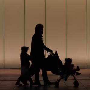 Family walking