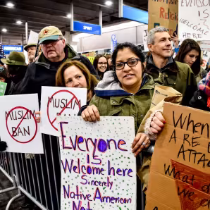 Airport protest