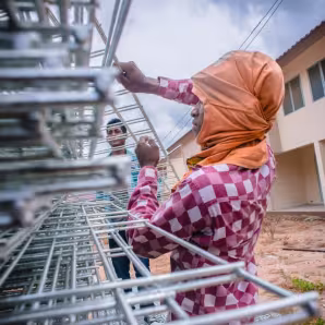 Cambodian worker in Thailand