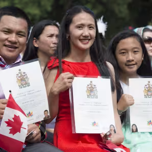 Citizenship ceremony in Edmonton