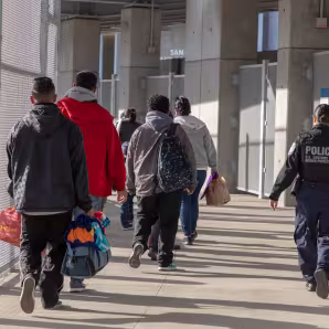 Migrant processing at San Ysidro port of entry