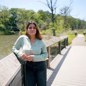 An Afghan refugee in the United States.