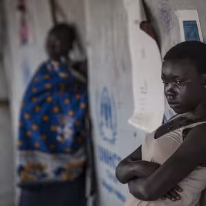 South Sudanese refugee girl