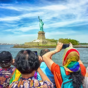 Statue of Liberty from boat