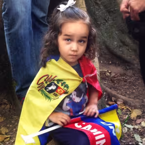 A young Venezuelan girl