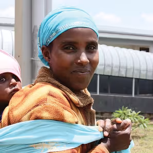 A woman and her child in southern Ethiopia.