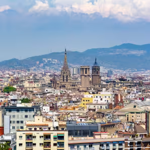 A view of Barcelona.