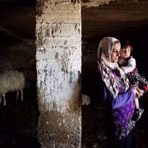 A Palestinian woman in Bani Naeem, in the West Bank.