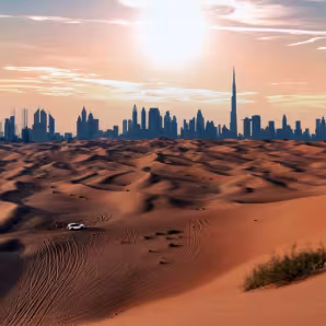 The Dubai skyline. 