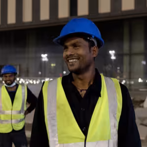 A migrant from Nepal in Qatar.