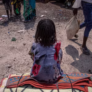 An Eritrean refugee in Ethiopia.